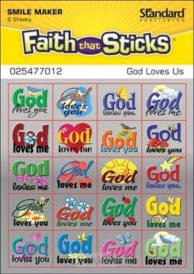 product afbeelding voor: Stickers God loves us
