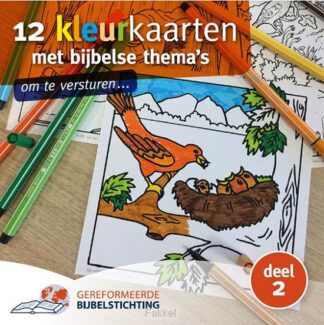 product afbeelding voor: 12 kleurkaarten dl2 met bijbelse thema s