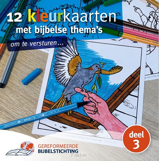product afbeelding voor: 12 kleurkaarten dl3 met bijbelse thema s