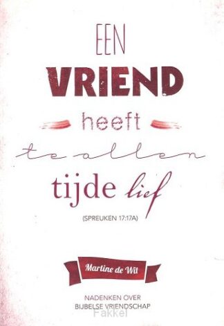 product afbeelding voor: Vriend heeft te allen tijde lief