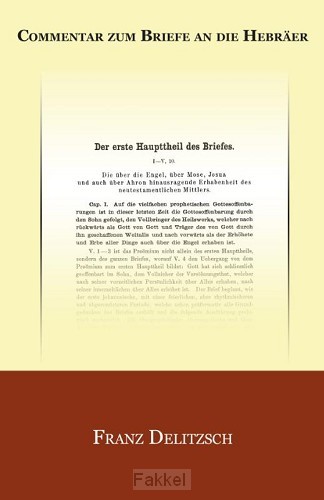 product afbeelding voor: Commentar zum Briefe an die Hebraer