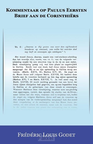 product afbeelding voor: Kommentaar op Paulus Eersten Brief aan d