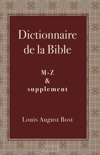 product afbeelding voor: Dictionnaire de la Bible M-Z