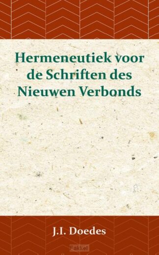 product afbeelding voor: Hermeneutiek voor de Schriften des Nieuw