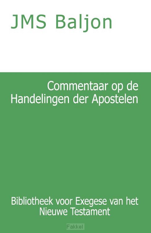 product afbeelding voor: Commentaar op de Handelingen der Apostel