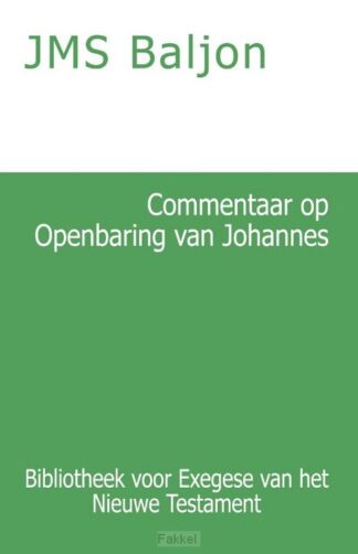 product afbeelding voor: Commentaar op de Openbaring van Johannes