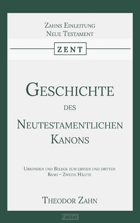 product afbeelding voor: Geschichte des Neutestamentlichen Kanons