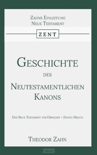 product afbeelding voor: Geschichte des Neutestamentlichen Kanons