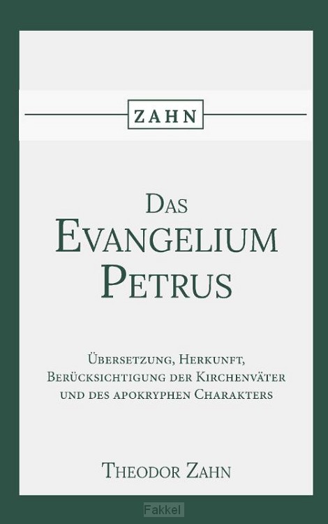 product afbeelding voor: Das Evangelium des Petrus