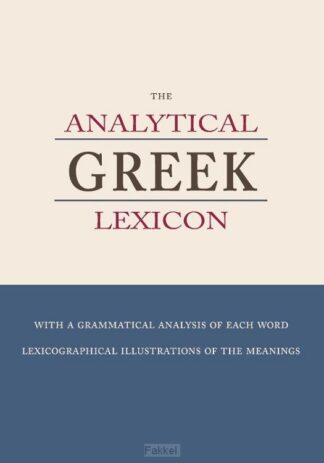 product afbeelding voor: The Analytical Greek Lexicon