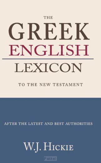 product afbeelding voor: Greek-English Lexicon to the New Testame