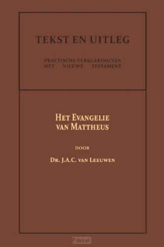 product afbeelding voor: Het Evangelie van Mattheus
