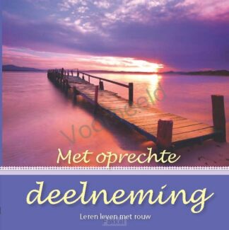 product afbeelding voor: Met oprechte deelneming geschenkboek