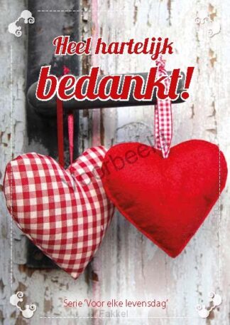 product afbeelding voor: Heel hartelijk bedankt A6