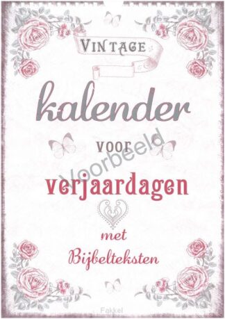 product afbeelding voor: Verjaardagskalender vintage