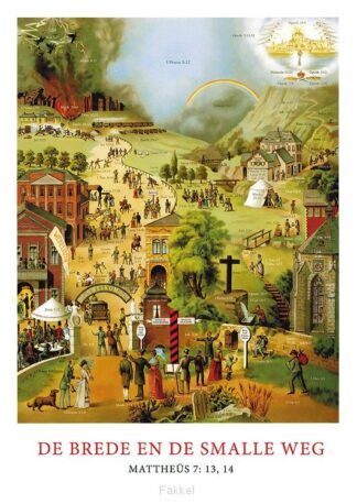 product afbeelding voor: Poster A3 Brede en de smalle weg