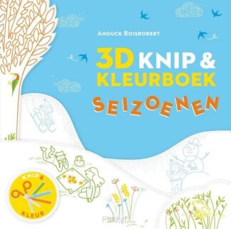 product afbeelding voor: 3D Knip- en kleurboek seizoenen