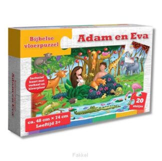 product afbeelding voor: Vloerpuzzel adam en eva 48x74cm