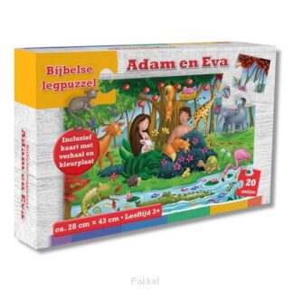 product afbeelding voor: Puzzel adam en eva 24x43cm