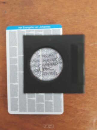 product afbeelding voor: Johannes evangelie op een creditcard