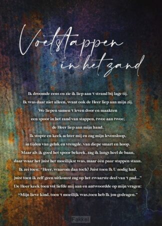 product afbeelding voor: Poster a4 voetstappen in het zand