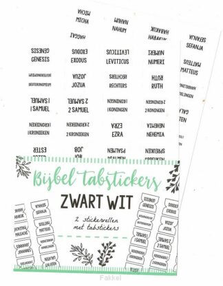 product afbeelding voor: Bijbel tabstickers zwart wit