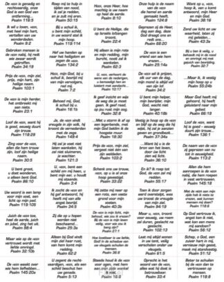 product afbeelding voor: Stickervel 60 teksten psalmen NBV