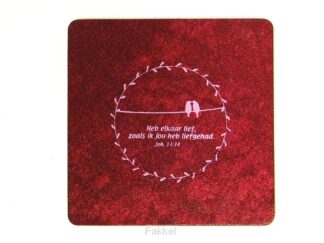 product afbeelding voor: Heb elkaar lief. Rood