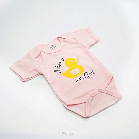 product afbeelding voor: Rompertje eendje roze mt 56