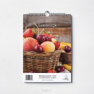 product afbeelding voor: Weekplanner landelijk met bijbeltekst