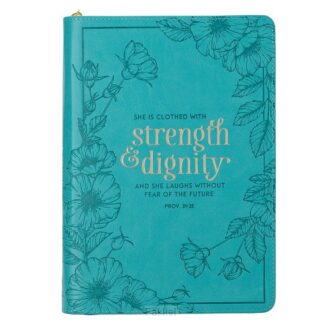 product afbeelding voor: Strength & Dignity Teal Classic Zipper