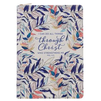 product afbeelding voor: I Can Do All Things Scattered Leaf Zipp