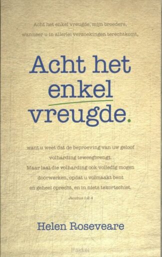 product afbeelding voor: Acht het enkel vreugde