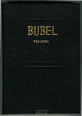 product afbeelding voor: Gezinsbijbel sv zwart leer gouds ind rit