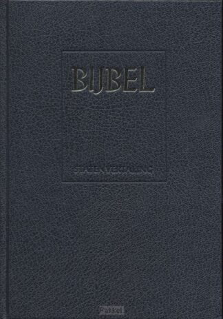 product afbeelding voor: Huwelijksbijbel sv zwart kunstl kleursne