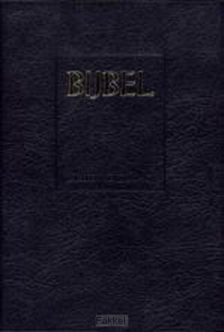 product afbeelding voor: Gezinsbijbel sv zwart leer goudsnee