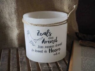 product afbeelding voor: Windlicht M "Zoals een arend zijn jongen