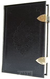 product afbeelding voor: Gezinsbijbel G22k leer koperen sloten