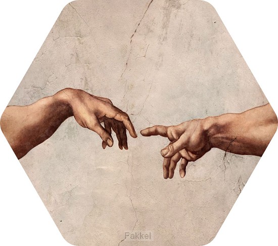 product afbeelding voor: De schepping van Adam Leonardo daVinci