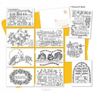 product afbeelding voor: 10 Images of Joy Colouring postcards