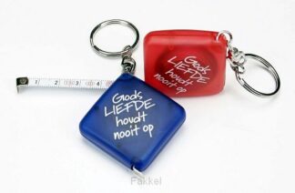 product afbeelding voor: Sleutelhanger rolmaat tekst Gods liefde