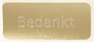 product afbeelding voor: Stickerrol 500 bedankt g/g