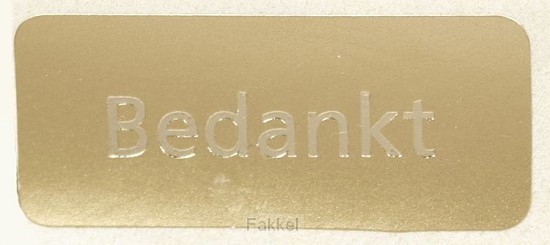 product afbeelding voor: Stickerrol 500 bedankt g/g