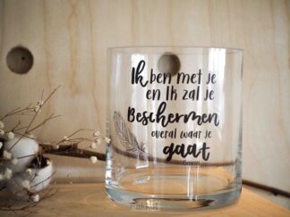 product afbeelding voor: Cilinder Vaas S: Ik ben met je - Nieuw