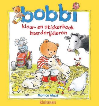 product afbeelding voor: Bobbi kleur- en stickerboek boerderijdie