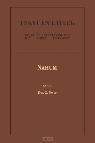 product afbeelding voor: Het Boek van den Profeet Nahum