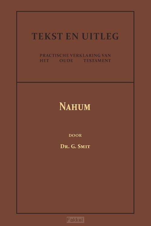 product afbeelding voor: Het Boek van den Profeet Nahum