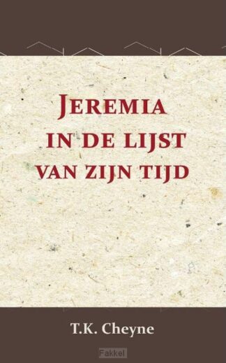 product afbeelding voor: Jeremia in de lijst van zijn tijd