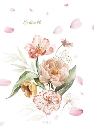 product afbeelding voor: Notitieboek flowers bedankt