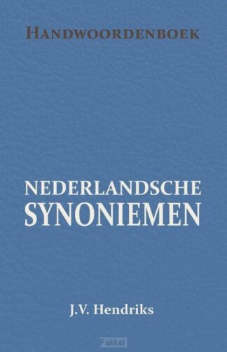 product afbeelding voor: Handwoordenboek van nederlandsche synoni